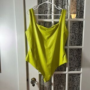 Lime green bodysuit